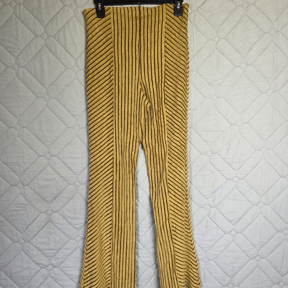 FP Movement by Free People Yellow Striped Flare Pants - Picture 3 of 12